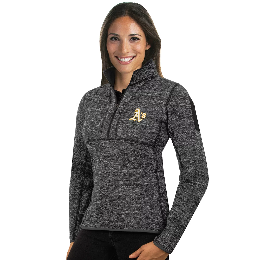 Women's Antigua Oakland Athletics Fortune Midweight Pullover Sweater