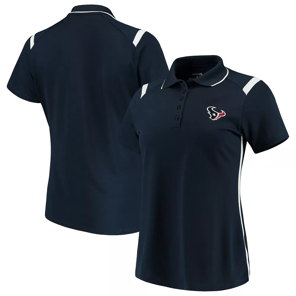 Women's Antigua Navy/White Houston Texans Merit Polo - Image 2