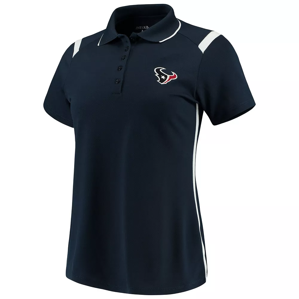 Women's Antigua Navy/White Houston Texans Merit Polo - Image 3