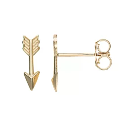 Au Naturale 14k Gold Arrow Stud Earrings