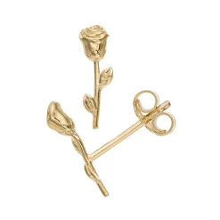 Au Naturale 14k Gold Rosebud Earrings