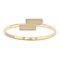 Au Naturale 14k Yellow Gold Double Bar Ring
