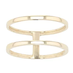 Au Naturale 10k Yellow Gold Double Bar Ring