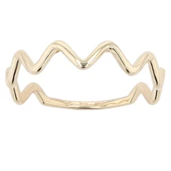 Au Naturale 14k Yellow Gold Zigzag Ring