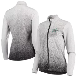 Women's Antigua White/Black Dallas Stars Guide Full-Zip Jacket