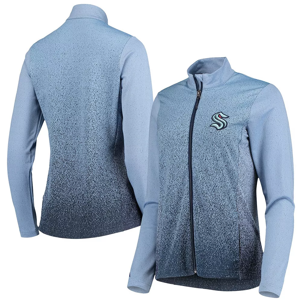 Women's Antigua Blue/Deep Sea Blue Seattle Kraken Guide Full-Zip Jacket