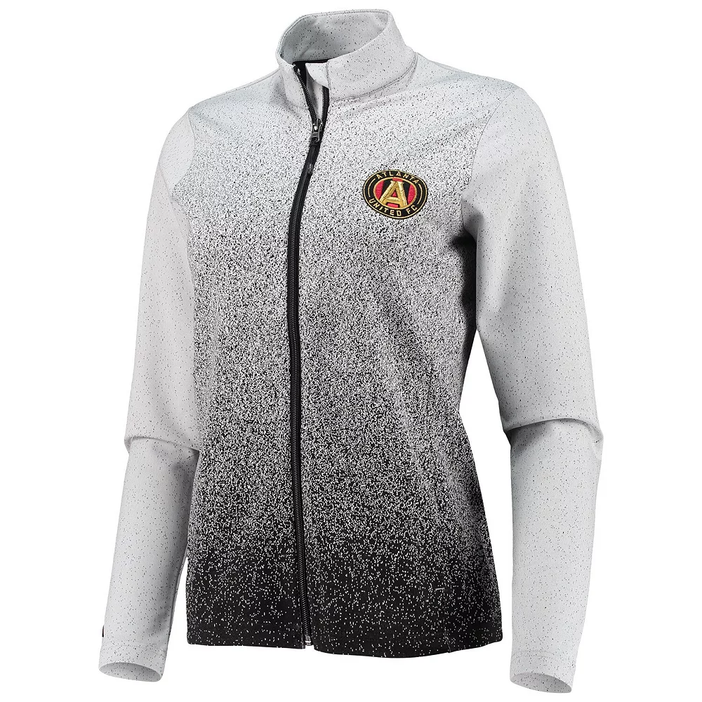 Women's Antigua White/Black Atlanta United FC Guide Full-Zip Jacket - Image 3