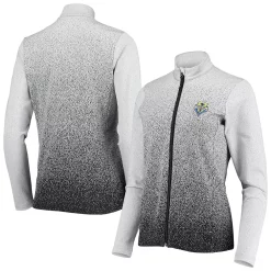 Women's Antigua White/Black Seattle Sounders FC Guide Full-Zip Jacket