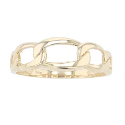 Au Naturale 10k Gold Figaro Ring