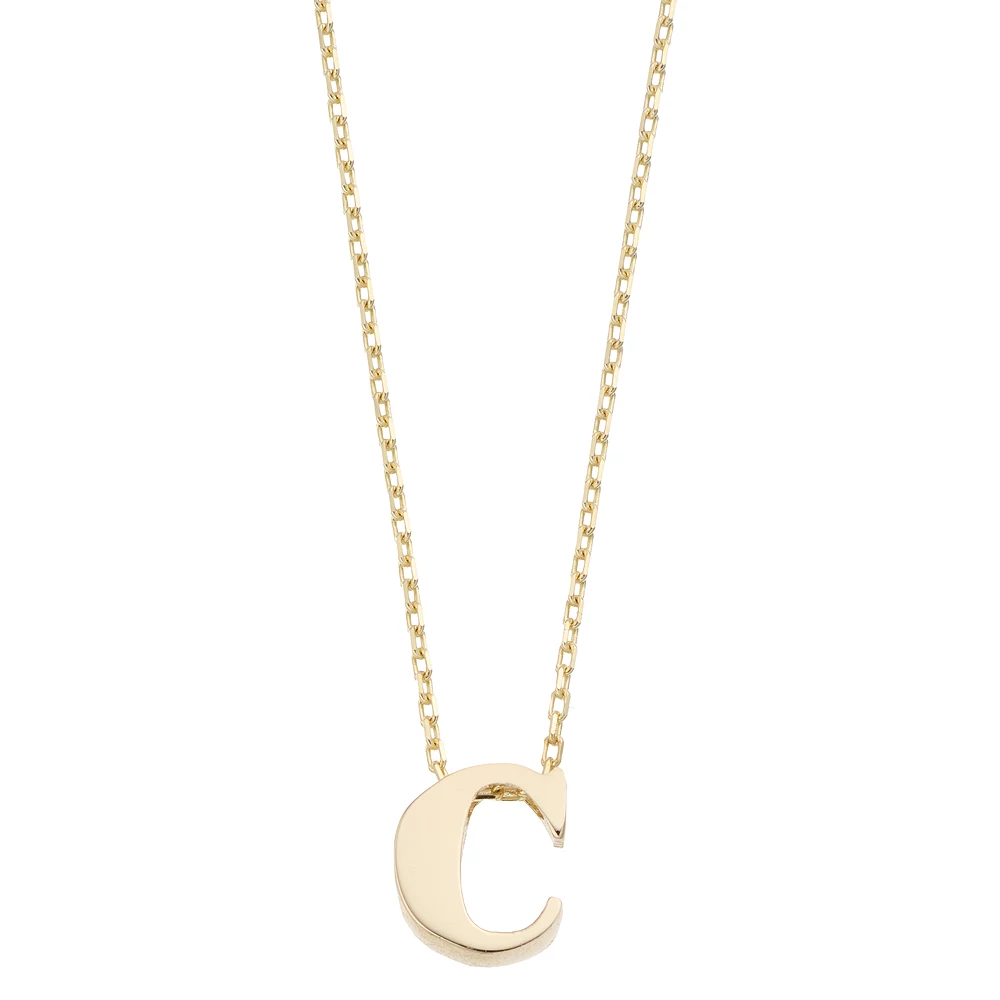 Au Naturale 14k Gold Initial Pendant Necklace - Image 4