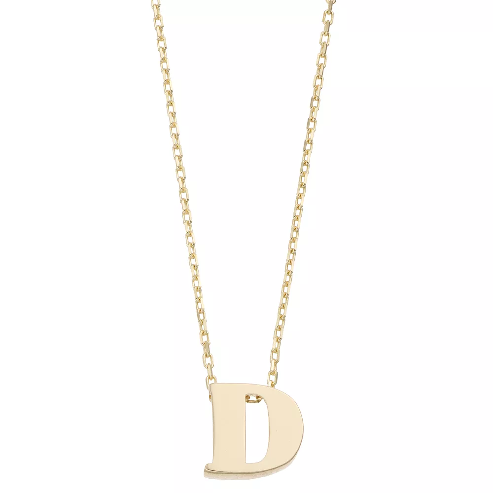 Au Naturale 14k Gold Initial Pendant Necklace - Image 12