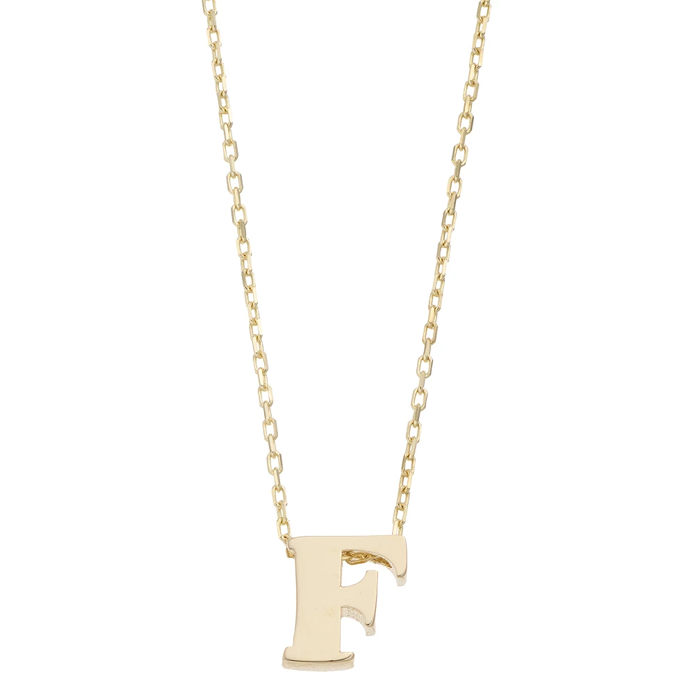 Au Naturale 14k Gold Initial Pendant Necklace - Image 19