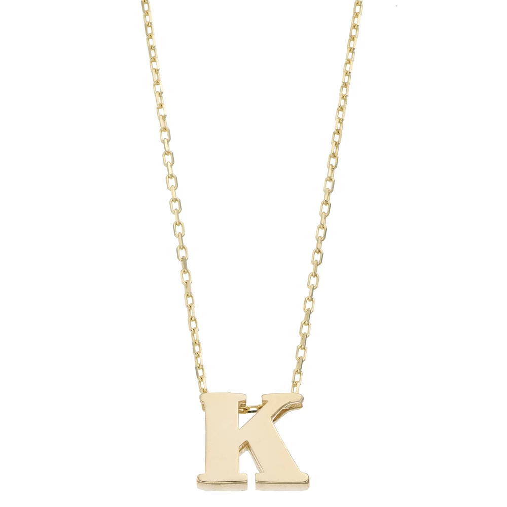 Au Naturale 14k Gold Initial Pendant Necklace - Image 22