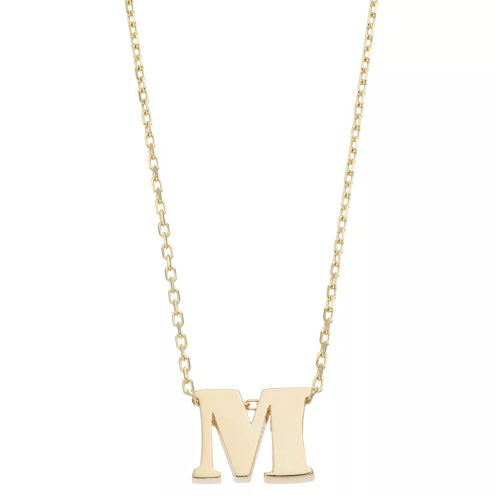Au Naturale 14k Gold Initial Pendant Necklace - Image 5