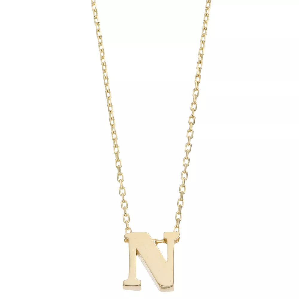 Au Naturale 14k Gold Initial Pendant Necklace - Image 21