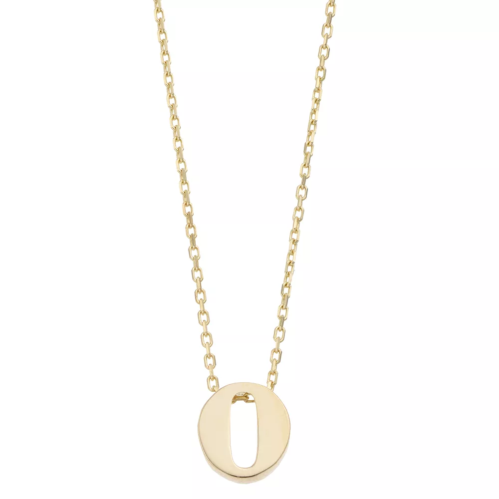 Au Naturale 14k Gold Initial Pendant Necklace - Image 26