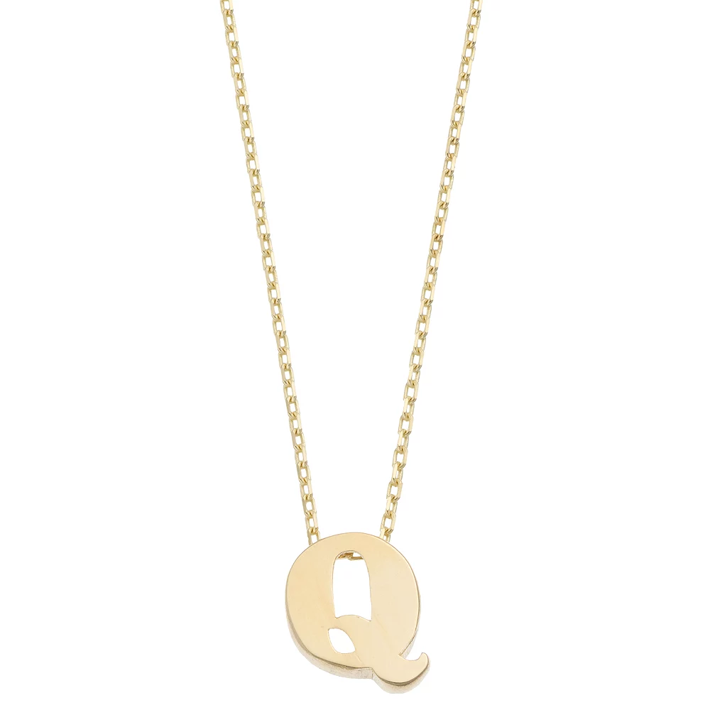 Au Naturale 14k Gold Initial Pendant Necklace - Image 6