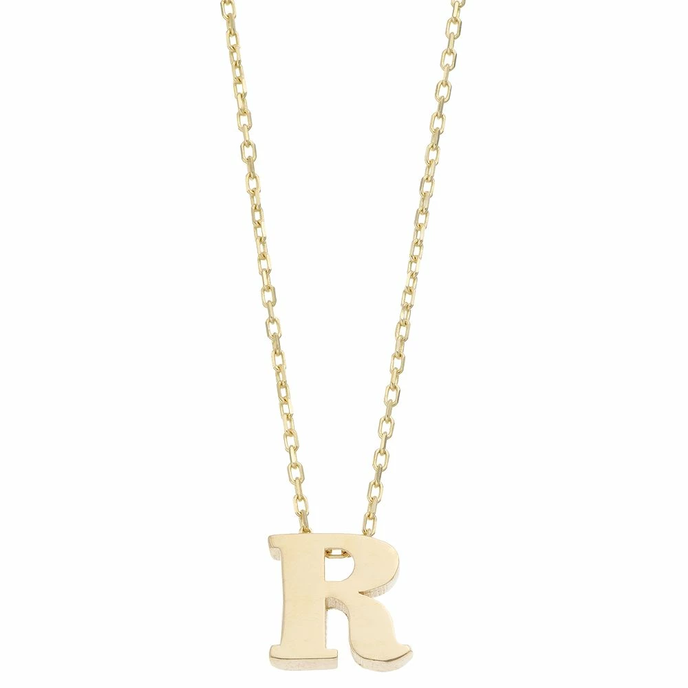 Au Naturale 14k Gold Initial Pendant Necklace - Image 14