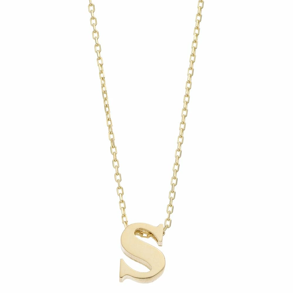 Au Naturale 14k Gold Initial Pendant Necklace - Image 13