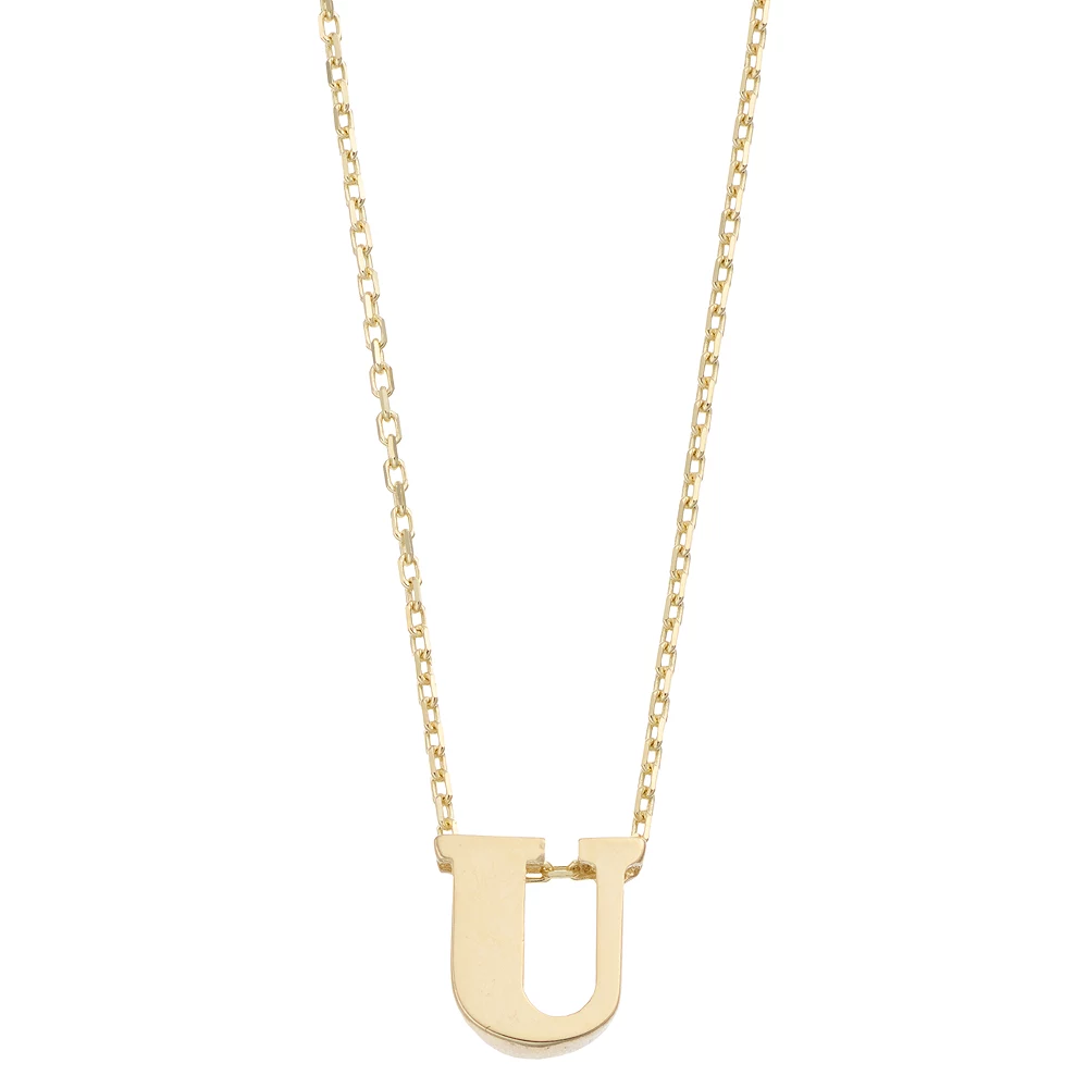 Au Naturale 14k Gold Initial Pendant Necklace - Image 3