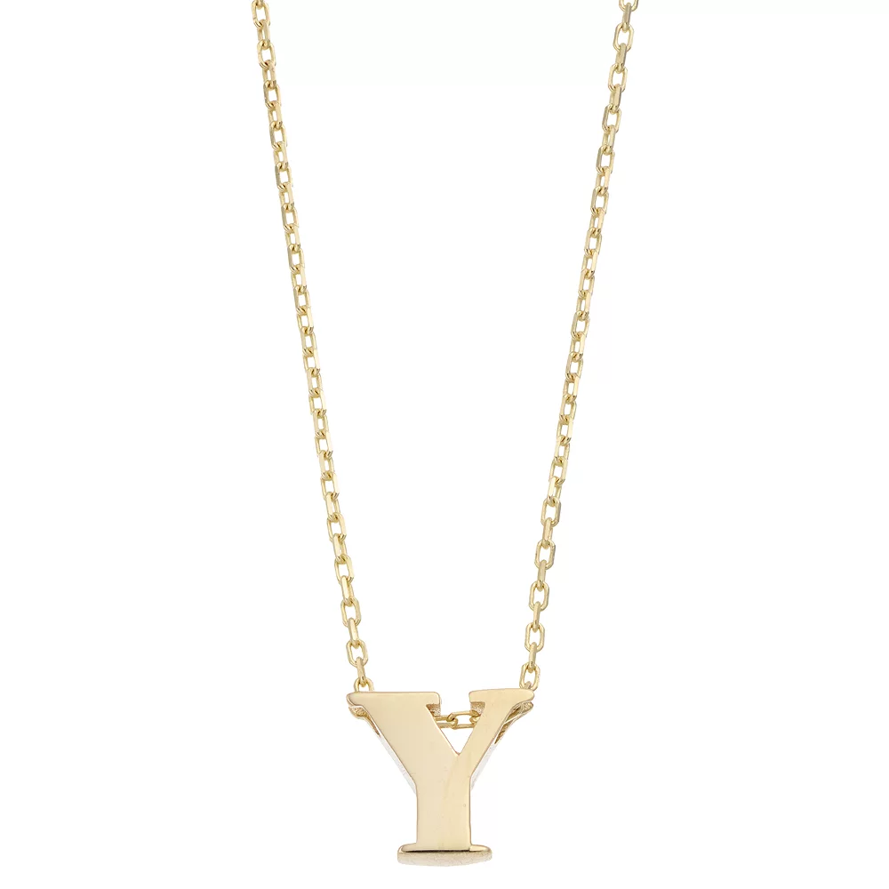 Au Naturale 14k Gold Initial Pendant Necklace - Image 7