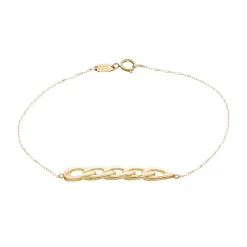 Au Naturale 14k Gold Curb Chain Bracelet