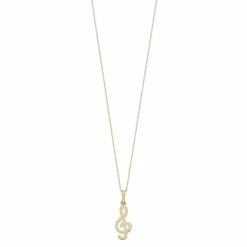 Au Naturale 14k Gold G-Clef Pendant Necklace