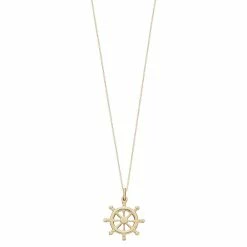 Au Naturale 14k Gold Helm Pendant Necklace