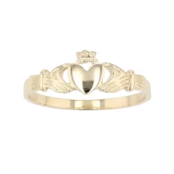 Au Naturale 10k Gold Claddagh Ring