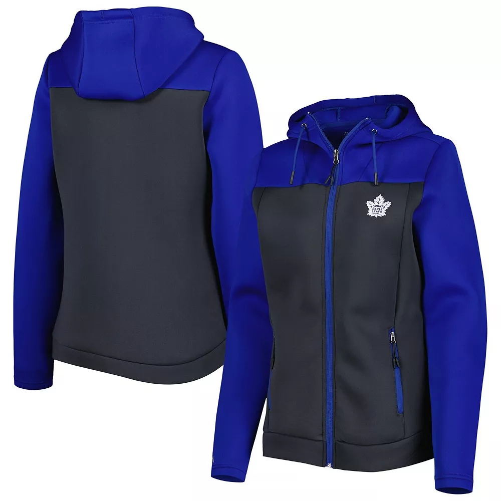 Women's Antigua Blue/Gray Toronto Maple Leafs Protect Full-Zip Jacket - Image 2